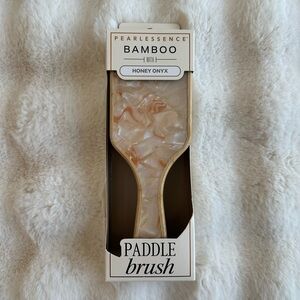 🆕 Bamboo Paddle Brush with Honey Onyx!